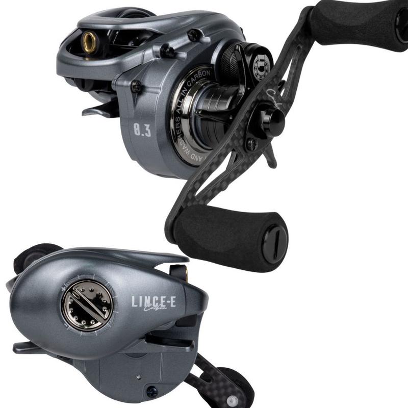 Carretilha Lince Carbon Drag 7kg Rec: 8:3.1 Super leve - Kawana